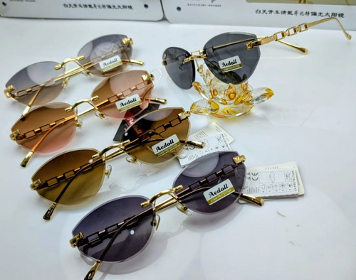Ladies Rimless Fancy Sunglasses (UV400)