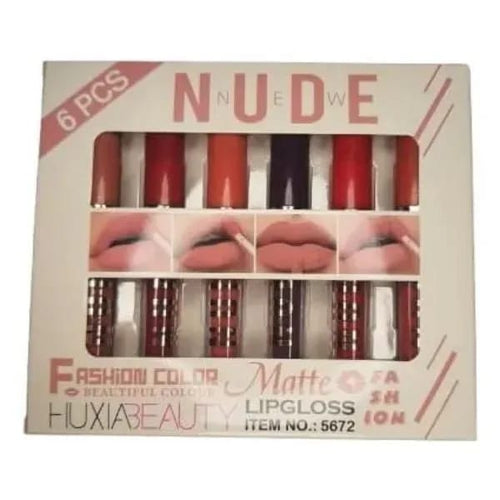 6-Pcs Matte Liquid Lipstick & Lip Gloss Set