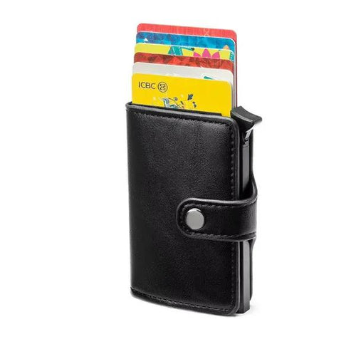 Slim Metal Pop-Up Card Holder Wallet