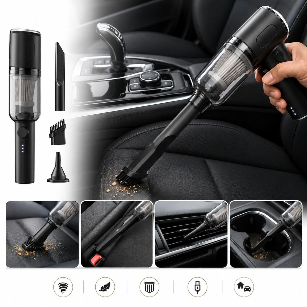 3-in-1 Portable Wireless Vacuum Cleaner