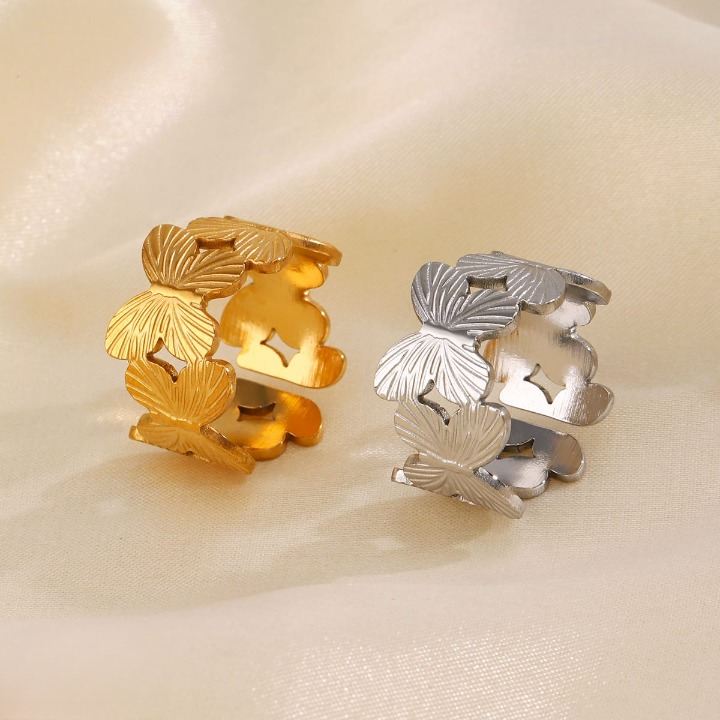 Hand Cuff Ring Set