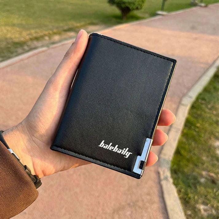 Baellerry Men's Zipper Leather Wallet