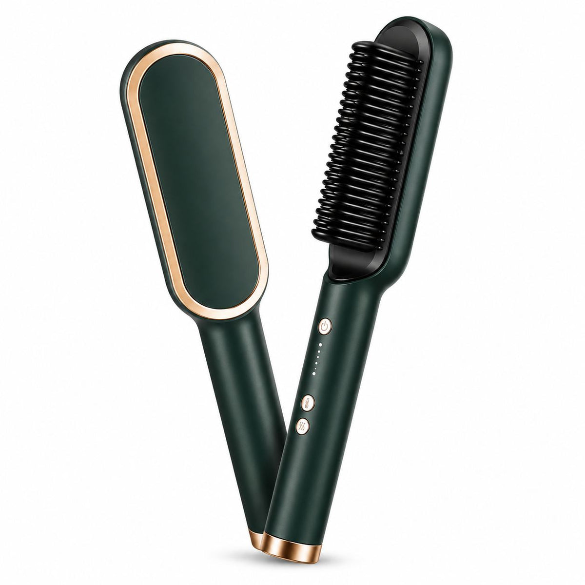 2-in-1 Electric Hair Straightening Brush