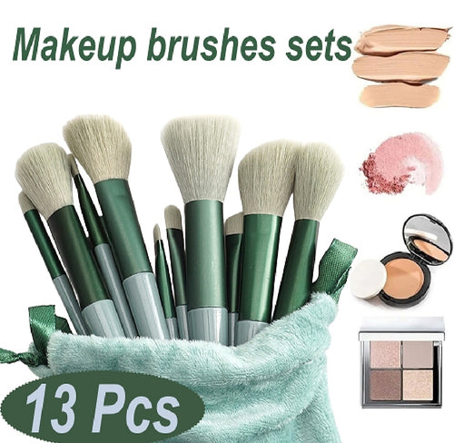 13-Piece Makeup Brush Set with Storage Case