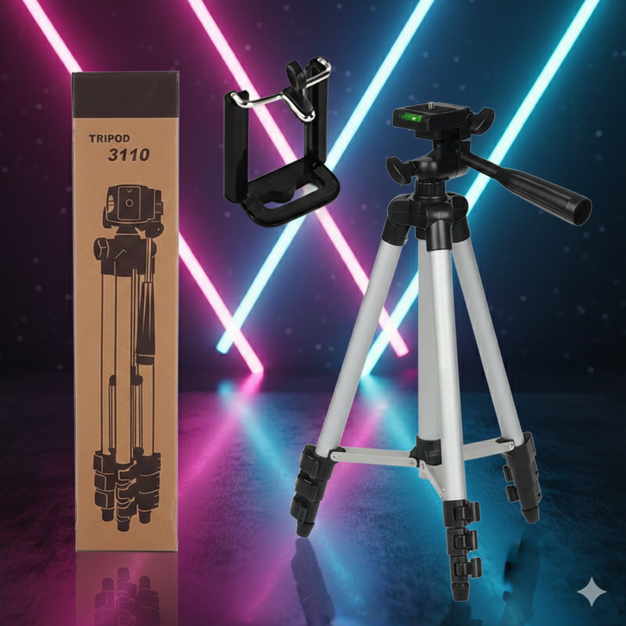 Tripod 3110 Portable Camera Stand – Adjustable Mobile Tripod | Habysha