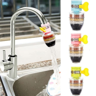 Fan faucet fitted on kitchen tap